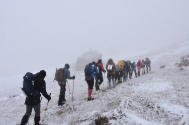 На горе Лха в Кабардино-Балкарии установили доску в память об участниках ВОВ